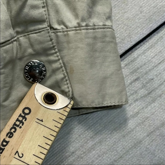 Armani Exchange Pullover Hoodie Mens Small Beige A|X Hooded Pocket Cotton Jacket - Picture 9 of 11